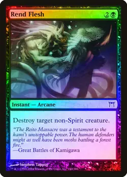 Rend Flesh FOIL Champions of Kamigawa NM Black Common MAGIC MTG CARD ABUGames - Image 1