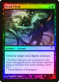 Rend Flesh FOIL Champions of Kamigawa PLD Black Common MAGIC CARD ABUGames - Image 1