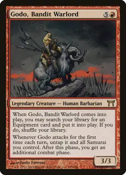 Godo, Bandit Warlord Champions of Kamigawa NM Red Rare MAGIC MTG CARD ABUGames - Image 1
