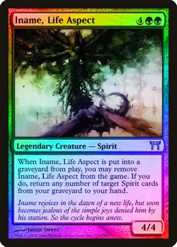 Iname, Life Aspect FOIL Champions of Kamigawa PLD Green Rare CARD ABUGames - Image 1