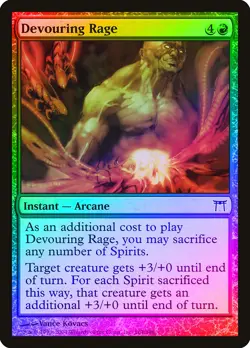 Devouring Rage FOIL Champions of Kamigawa NM Red Common MAGIC CARD ABUGames - Image 1