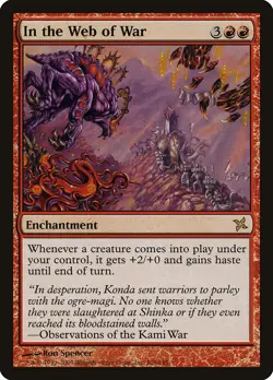 In the Web of War Betrayers of Kamigawa HEAVILY PLD Red Rare MAGIC CARD ABUGames - Image 1