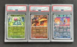 Pokemon Card Ivysaur, Charmeleon, Wartortle 151 Master Ball Mirror PSA 10 - Image 1