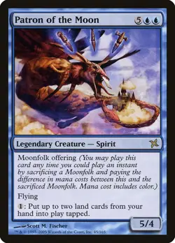 Patron of the Moon Betrayers of Kamigawa NM Blue Rare MAGIC MTG CARD ABUGames - Image 1