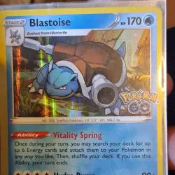 Pokemon Blastoise Pokemon GO Holo Ability Card Lot 4x English TCG - Image 1