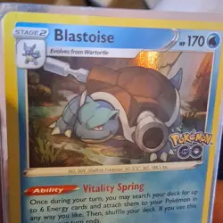 Pokemon Blastoise Pokemon GO Holo Ability Card Lot 4x English TCG - Image 2