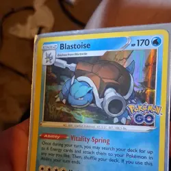 Pokemon Blastoise Pokemon GO Holo Ability Card Lot 4x English TCG - Image 3