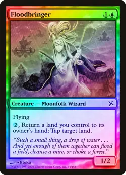 Floodbringer FOIL Betrayers of Kamigawa NM Blue Common MAGIC MTG CARD ABUGames - Image 1