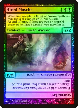 Hired Muscle FOIL Betrayers of Kamigawa NM Black Uncommon MAGIC CARD ABUGames - Image 1