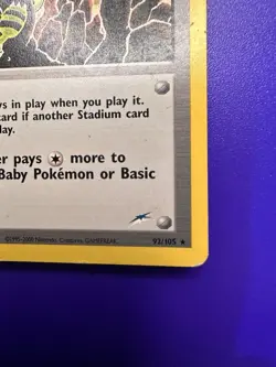 BROKEN GROUND NEO DESTINY GYM CARD 92/105 POKEMON TCG - Image 4