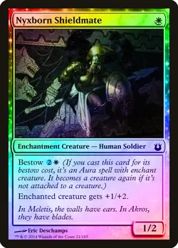 Nyxborn Shieldmate FOIL Born of the Gods NM White Common MAGIC CARD ABUGames - Image 1