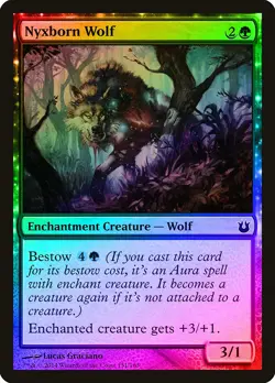 Nyxborn Wolf FOIL Born of the Gods NM Green Common MAGIC MTG CARD ABUGames - Image 1