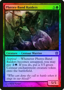 Pheres-Band Raiders FOIL Born of the Gods NM Green Uncommon MTG CARD ABUGames - Image 1
