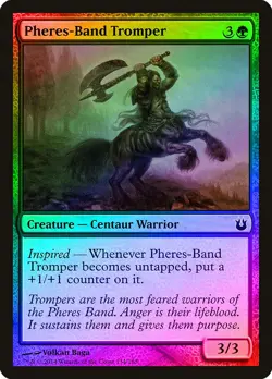 Pheres-Band Tromper FOIL Born of the Gods NM Green Common MAGIC CARD ABUGames - Image 1