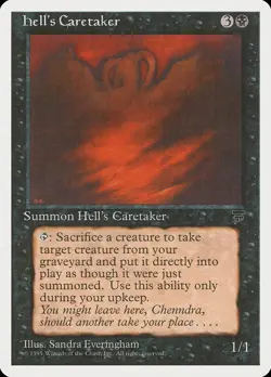 Hell's Caretaker Chronicles NM Black Rare MAGIC THE GATHERING CARD ABUGames - Image 1