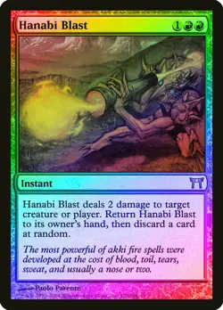 Hanabi Blast FOIL Champions of Kamigawa NM Red Uncommon MAGIC CARD ABUGames - Image 1