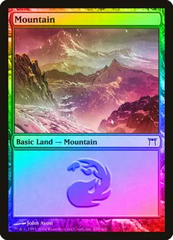 Mountain (299) FOIL Champions of Kamigawa NM Basic Land MAGIC CARD ABUGames - Image 1