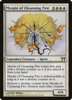 Myojin of Cleansing Fire Champions of Kamigawa NM White Rare MTG CARD ABUGames - Image 1