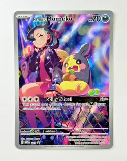 Pokemon TCG Marnie's Morpeko 206 SVP Black Star Promo Card English Rare PSA - Image 1
