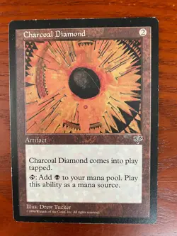 MTG Charcoal Diamond SINGLE USED EXCELLENT CONDITION SEE PHOTOS - Image 1