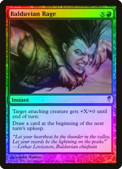 Balduvian Rage FOIL Coldsnap PLD Red Uncommon MAGIC GATHERING CARD ABUGames - Image 1