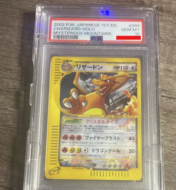 PSA 10 Pokemon Card Charizard Crystal Type #89 Mysterious Mountain fantastic ! - Image 1