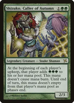 Shizuko, Caller of Autumn Betrayers of Kamigawa NM Green Rare CARD ABUGames - Image 1