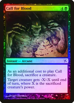 Call for Blood FOIL Betrayers of Kamigawa NM Black Common MAGIC CARD ABUGames - Image 1