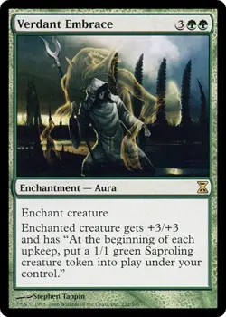VERDANT EMBRACE mtg NM Time Spiral 1 Rare - Image 1