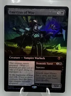 MTG Foil Emeritus of Woe (Extended Art) 324 Secrets of Strixhaven Magic - Image 1