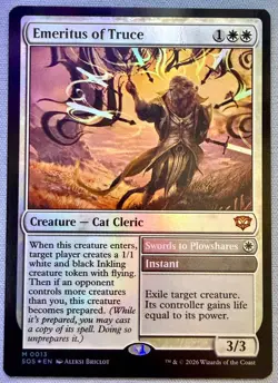 Emeritus of Truce *FOIL* - NM - MTG Secrets of Strixhaven SOS #13 Mythic - Image 1