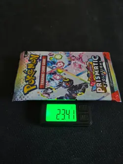 23.41g HEAVY Pokemon Prismatic Evolutions Booster Pack - Sealed - Potential Hit! - Image 1