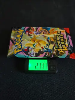 23.37g HEAVY Pokemon Ascended Heroes Booster Pack - Sealed - Potential High Hit! - Image 1