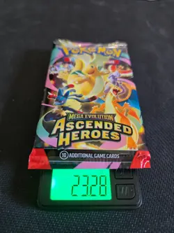 23.28g HEAVY Pokemon Ascended Heroes Booster Pack - Sealed - Potential High Hit! - Image 1