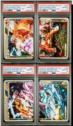 PSA 10 Pokemon Card Entei Raikou & Raikou Suicune Legends Sequential Japan 1st - Image 1