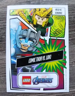 LEGO Marvel Avengers Card LE29 Comic Thor vs. Loki 2023 - Image 2