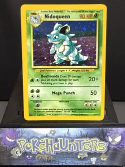 Pokemon Card Nidoqueen 7/64 No Symbol Error Jungle WOTC Light Play - Image 1