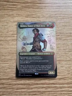 Mishra, Tamer of Mak Fawa FOIL BORDERLESS - NM - MTG BRO - Magic the Gathering - Image 1