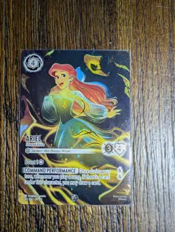2025 DISNEY LORCANA WHISPERS IN THE WELL ICONIC #241/204 ARIEL ETHEREAL VOICE - Image 1