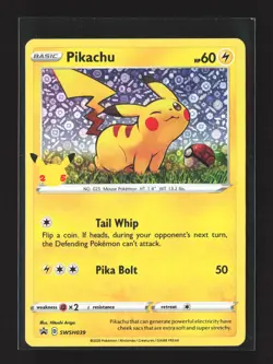 Pokemon SWSH: Sword & Shield Promo Cards #SWSH039 Promo,Holo Pikachu - Image 1