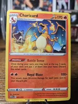 Pokemon Charizard 4/102 Base Set Holo Rare 120 HP Stage 2 English Card - Image 1