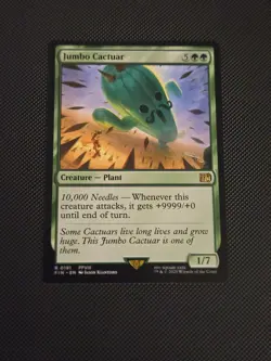 Jumbo Cactuar Magic: The Gathering Card Final Fantasy Rare NM/M Condition - Image 1