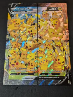 Pikachu v Union Holo Complete Set of 4 Cards NM Condition - Image 1