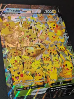 Pikachu v Union Holo Complete Set of 4 Cards NM Condition - Image 3