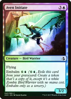 Aven Initiate FOIL Amonkhet NM Blue Common MAGIC THE GATHERING CARD ABUGames - Image 1