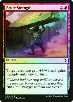 Brute Strength FOIL Amonkhet NM Red Common MAGIC THE GATHERING CARD ABUGames - Image 1