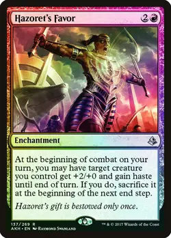 Hazoret's Favor FOIL Amonkhet NM Red Rare MAGIC THE GATHERING CARD ABUGames - Image 1