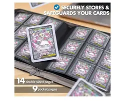 FunGuys Toploader Binder, 9 Pocket , 252 Trading Cards Binder Storage NWT - Image 3