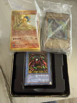 Vintage Bulk Yugioh Card Lot 1996 Commons 125+ Card And Tin- most unopened - Image 1