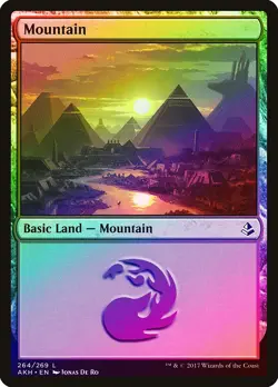 Mountain (264) FOIL Amonkhet NM Basic Land MAGIC THE GATHERING CARD ABUGames - Image 1